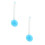 2Pcs Bathing Shower Brush Sky Blue Silicone 360 Degree Rotatable Head 1