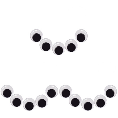 300Pcs Multi -Adhesive Wiggle Eyes for Crafting and Play
