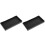2Pcs Melamine Bathroom Countertop Tray Black Organizer 1