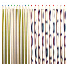 40Pcs Vibrant Rainbow Core Wooden Pencils for Creative Art