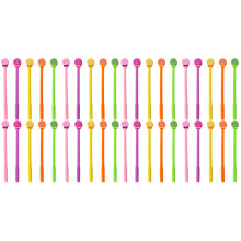 40Pcs Portable Plastic Lollipop Pens Assorted Colors for School Use