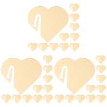 60Pcs Golden Acrylic Cup Markers Creative Wine Charms for Home