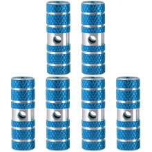 3Pcs Blue Aluminum Alloy Bike Pegs Stunt Pedals Quick Release Footpegs