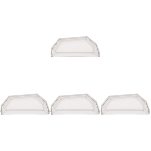 4Pcs Durable PVC Gutter Accessories White Downspout End Caps
