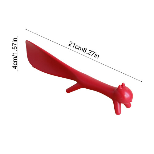 Plastic Shoe Horn with Squirrel Design 1 Pack 2