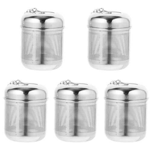5Pcs Stainless Steel Tea Infuser Ball Reusable Tea Steeper