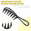 2 τεμάχια χτένα Afro Wide Tooth για μεγάλα μαλλιά, χτένα με πιρούνι για άνδρες και 6
