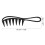 2 τεμάχια χτένα Afro Wide Tooth για μεγάλα μαλλιά, χτένα με πιρούνι για άνδρες και 7