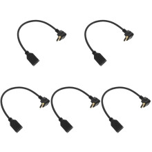 5Pièces Câble Display Port Extension Résistant Aluminium Noir