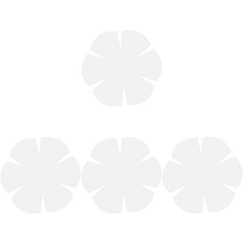 4Pcs DIY Patchwork Ruler Sewing Template White Bowl Wrap Tools
