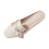 Γυναικεία φλατ παπούτσια Willtoo Pearl Decor, άνετα σανδάλια με στρογγυλή μύτη χωρίς 2