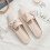 Γυναικεία φλατ παπούτσια Willtoo Pearl Decor, άνετα σανδάλια με στρογγυλή μύτη χωρίς 3