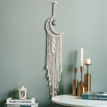 Hand Woven Minimalist Moon Dream Catchers