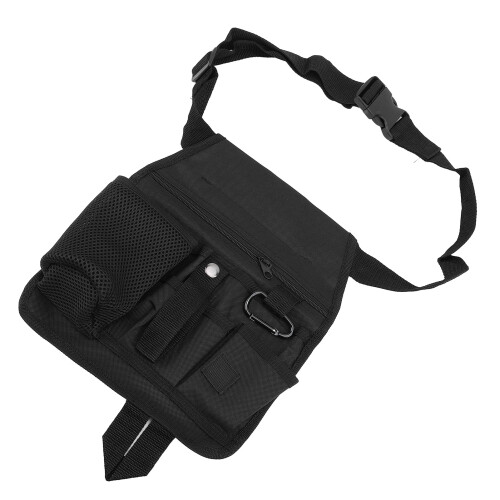 Versatile Utility Pouch For Servers, Durable Canvas Construction Waterproof Material Multi Pocket Design With Adjustable Belt Convenient Storage For 1