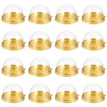 300Pièces Supports Dorés Transparants Pour Pâtisseries