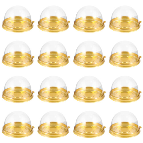 300Pièces Supports Dorés Transparants Pour Pâtisseries