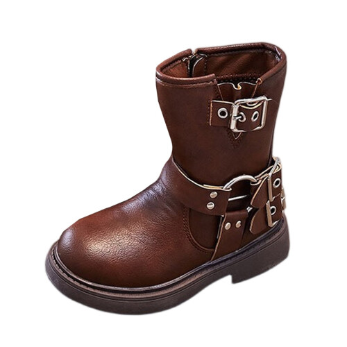 Children's Boots, Single Boots, British, Side Zipper Short Boots 1