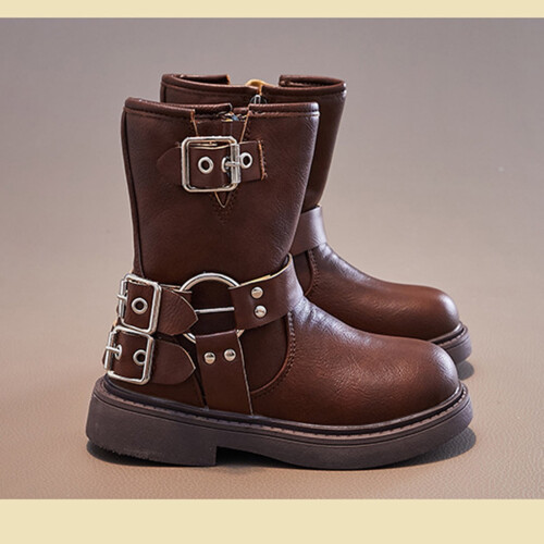 Children's Boots, Single Boots, British, Side Zipper Short Boots 2