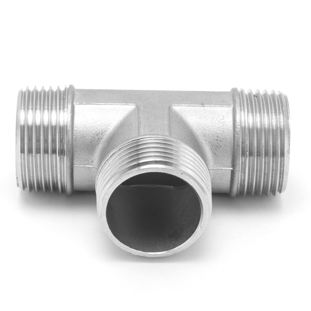 Heavy Duty Stainless Steel G1in Male Thread Pipe T Fitting Au 8401391481614
