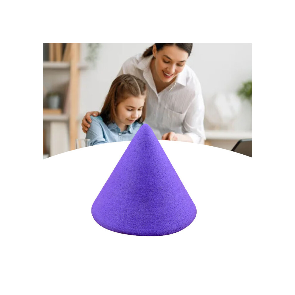 Purple Geometric Cone Building Toy