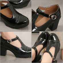 1Paire Chaussures Femme Talons Noir Respirant ĂlĂ©gant