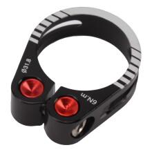 Aluminum Seat Post Clamp 31.8mm Black QR