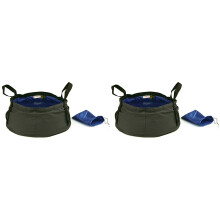 2Pièces Bassines Pliantes Outdoor 12L Nylon Pour Randonnée