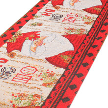 Christmas Table Runner Flag Cloth Dirt-Resistant Santa Model Decor 307g