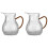 2Pcs Thickened Glass Tea Pot with Handle for Gongfu Tea Brewing Clear 1