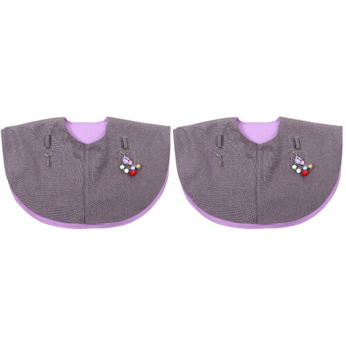 2Pcs Assorted Color Parrot Training Shoulder Pad Durable Fabric Cape