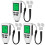 3St Digitale Coating Meter ABS Wit Auto Verf Dikte Gauge 1