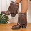 Γυναικείες μπότες Willtoo Cowboy Cowgirl με φούντα και τρουκς, μποτάκια μέχρι τον 5