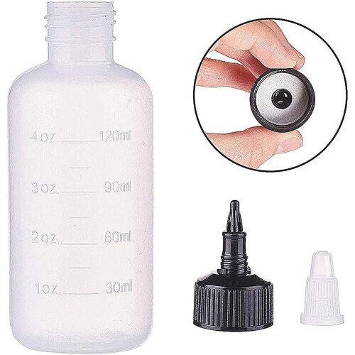 12pc Plastic Glue Bottles Clear 13.5x4.6cm Capacity: 120ml 2
