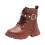Children's Boots, Single Boots, British, Side Zipper Short Boots 2