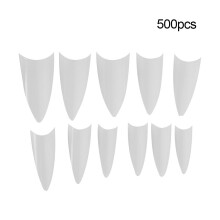 Chic Nail Accessories, Stiletto Nail Tips For A Stunning Acrylic Nails Appearance, Durable And Non-Toxic Material Offers A Full Cover Natural Look,