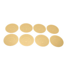 Autocolante de perete 3D cu oglindă circulară, acrilice, 2 seturi (8 buc)