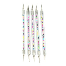 Elegant Nail Art Brushes, Double Ended Design For Versatile Use, Easy To Clean Acrylic Material, Non Deformation Ensuring Long-term Durability,