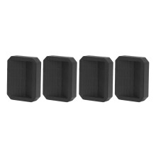 4Pcs Rubber Chair Caster Fixing Pads Noise-Reducing Wheel Protectors