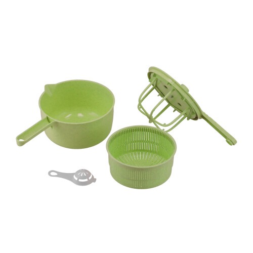 Salad Wizard, Eco-Friendly Tableware For Quick Salad Prep, Removable Internal Basket For Easy Cleaning (Dishwasher Safe Containers) 1
