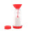 Handheld Rotating Flour Sieve Cup, Plastic, Red, 26x11x 1