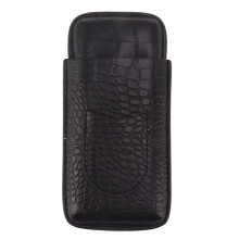 Gift Box For Cigar Lovers Leather Cigar Humidor Case Built In Cutter Pocket Men's Cigar Accessories Portable Travel Cigar Holder For Office Party And