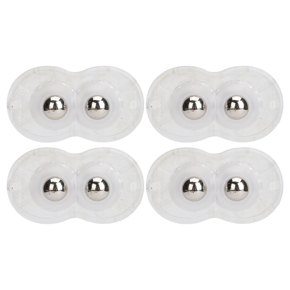 12pcs Self Adhesive Mini Caster Wheels Home Salon Trash Can Double Steel Ball