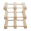 Eco-Friendly Pine Wine Organizer, 3-Tier Stackable Design for Efficient Space Utilization, Stability Ensured for Safe Bottle Display 5
