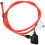 ibasenice Bicycle Pump Hose Red Plastic Hose for Valve Compatibility 1Pack 1