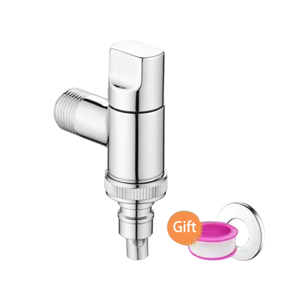Mirror Plating Process Toilet Shut Off Valve With Brass Core, Angle Stop Valves For Bathroom Plumbing Fittings Wall Mounted Leak Proof Design 9028731443614
