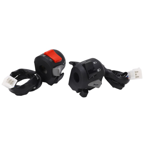 Handlebar Control Switch Universal Fit Waterproof7/8Inch Motorcycle Handlebar Controller Switch Multi Function Design Turn Signal Switch Horn Switch 2