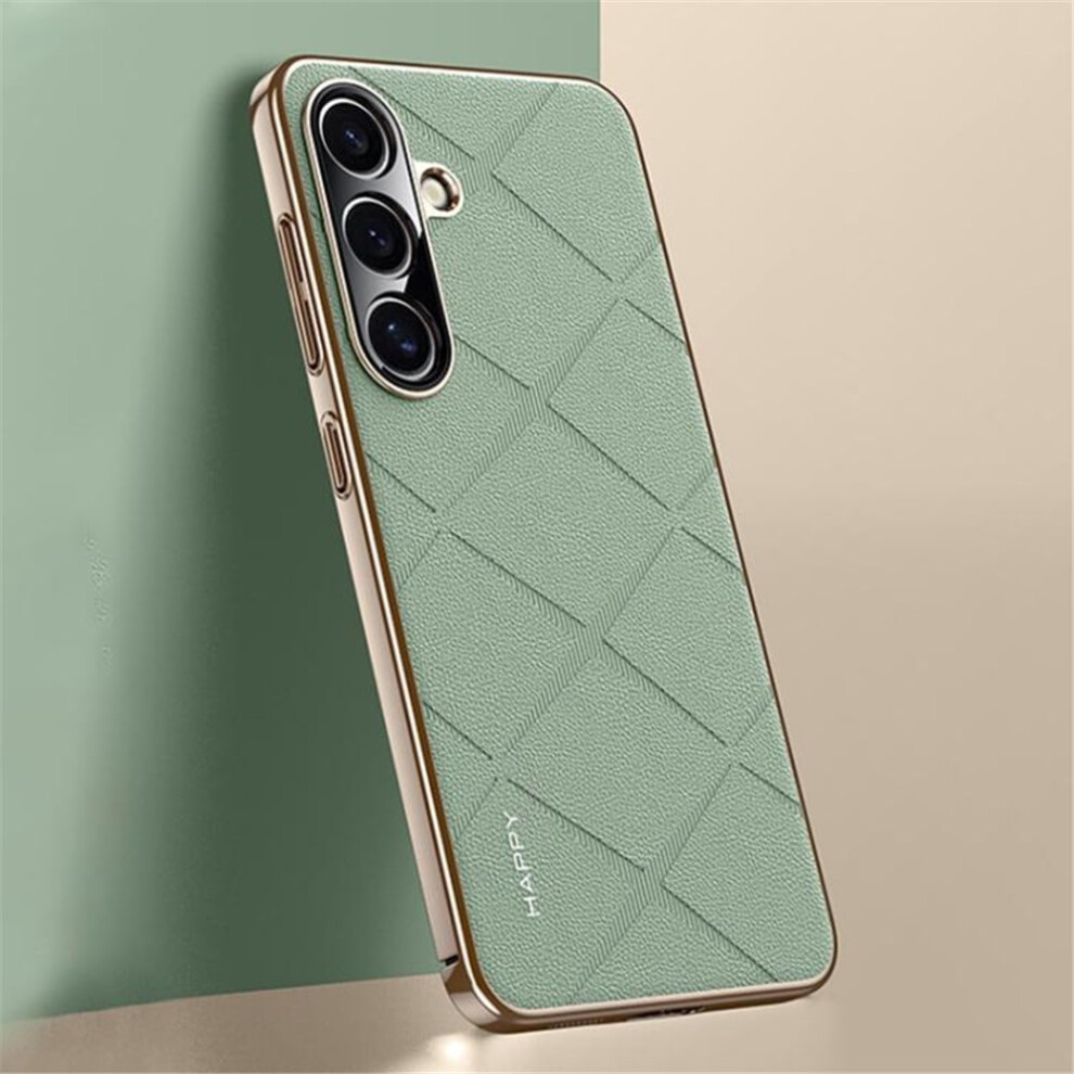 Samsung Galaxy S24+ 5G Leather Phone Case Green 908436756426