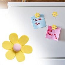 3D Flower Fridge Magnets – 1pc Cute, Colorful, Strong Decorative Magnets for Refrigerators, Lockers & Whiteboards