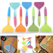 Kitchen Spatula Convenient Silicone Spatula Heat Resistant Non-Stick Cooking Spatula with Hanging Hole Home Supply