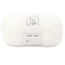 Hand-Knitted Yarn #2 Pure White, 1Pc=100G Hand Woven Cotton Yarn Soft Crochet Yarn for Hand Knitting Warm Sweater Sofa Cushion Scarf Diy